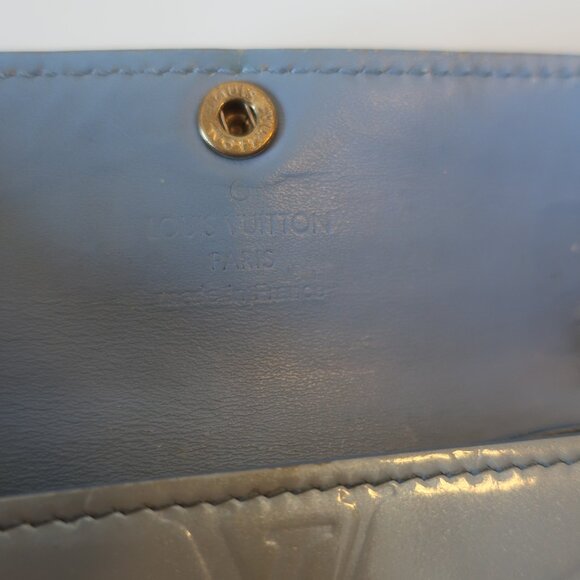 Authentic Womens Louis Vuitton Monogram Vernis Ludlow Coin Purse Gris Wallet - Picture 5 of 16